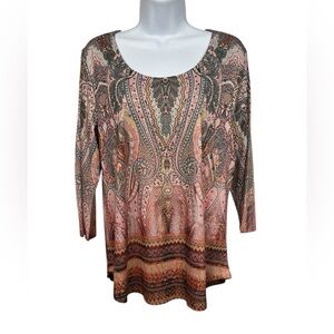 One World knit top size large